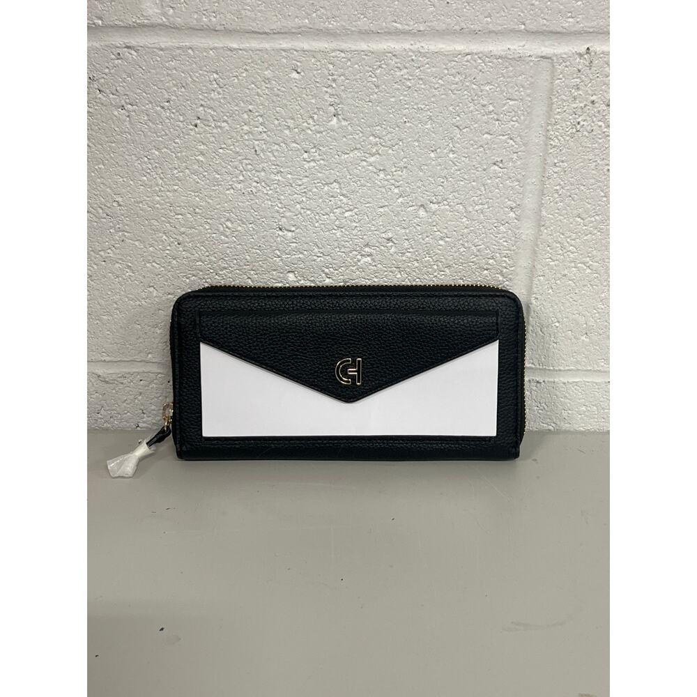 NWOT Cole Haan Black White Colorblock Women’s Town Continental Wallet